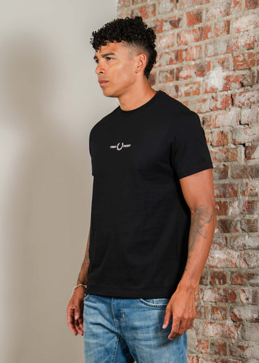 Fred Perry T-shirts Embroidered t-shirt - black