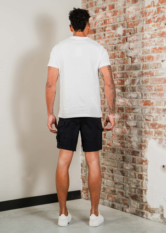 Marshall Artist Korte Broeken Ainsdale cargo short - black