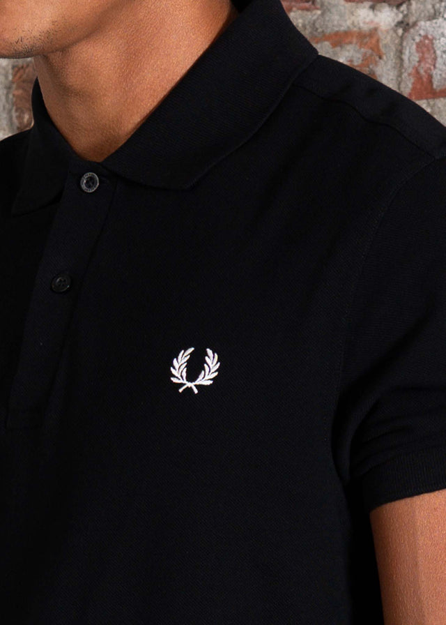 Fred Perry Polo's Plain fred perry shirt - black white