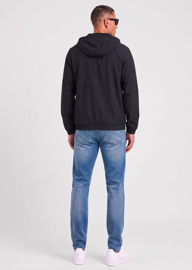 Sergio Tacchini Jassen Carson ripstop stretch hoodie tracktop - black