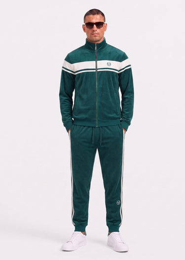 Sergio Tacchini Broeken Damarindo velour tracktop - pineneedle