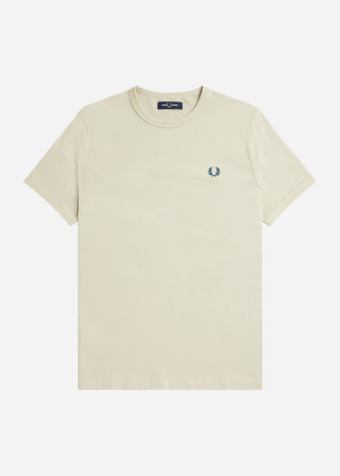 Fred Perry T-shirts Ringer t-shirt - light oyster