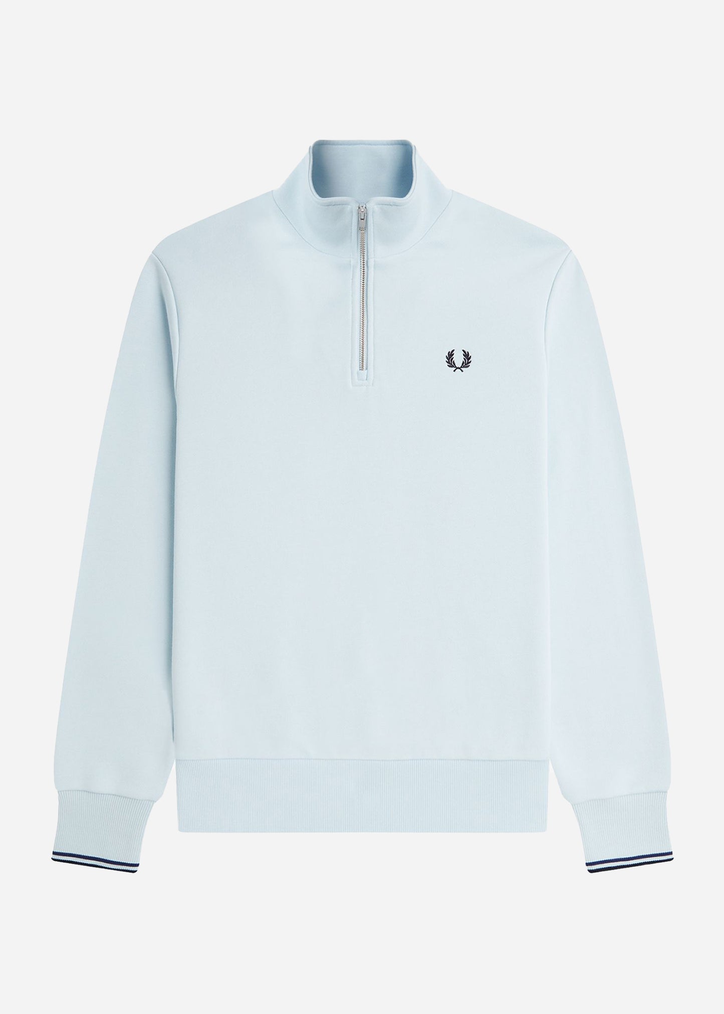 Fred Perry Truien Half zip sweatshirt - light ice