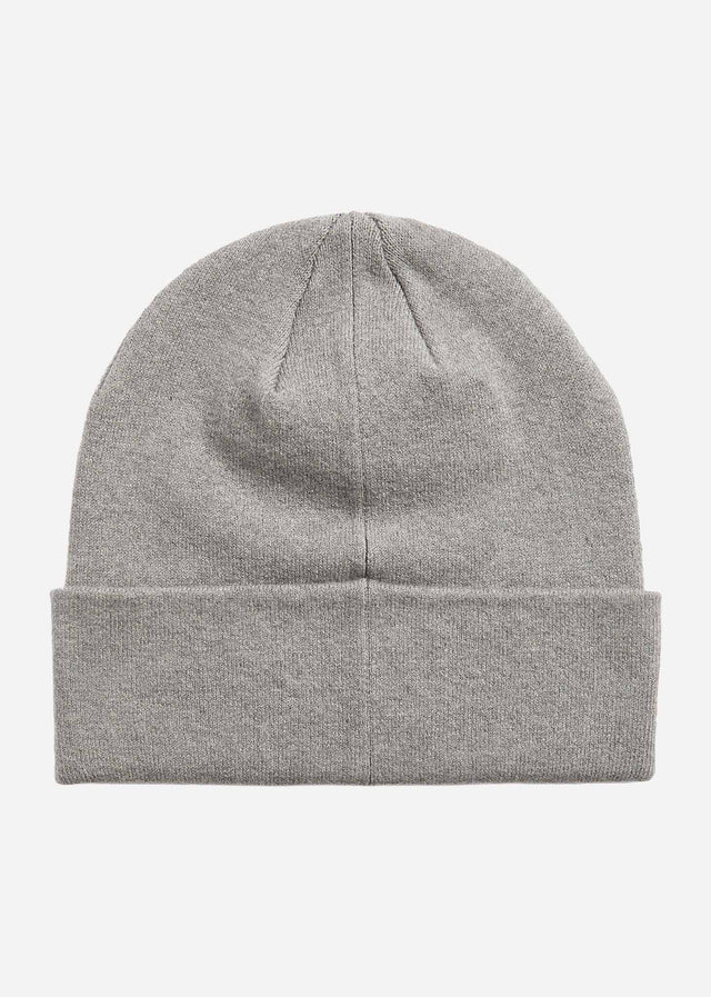 Lyle & Scott Mutsen Cotton merino beanie - mid grey marl