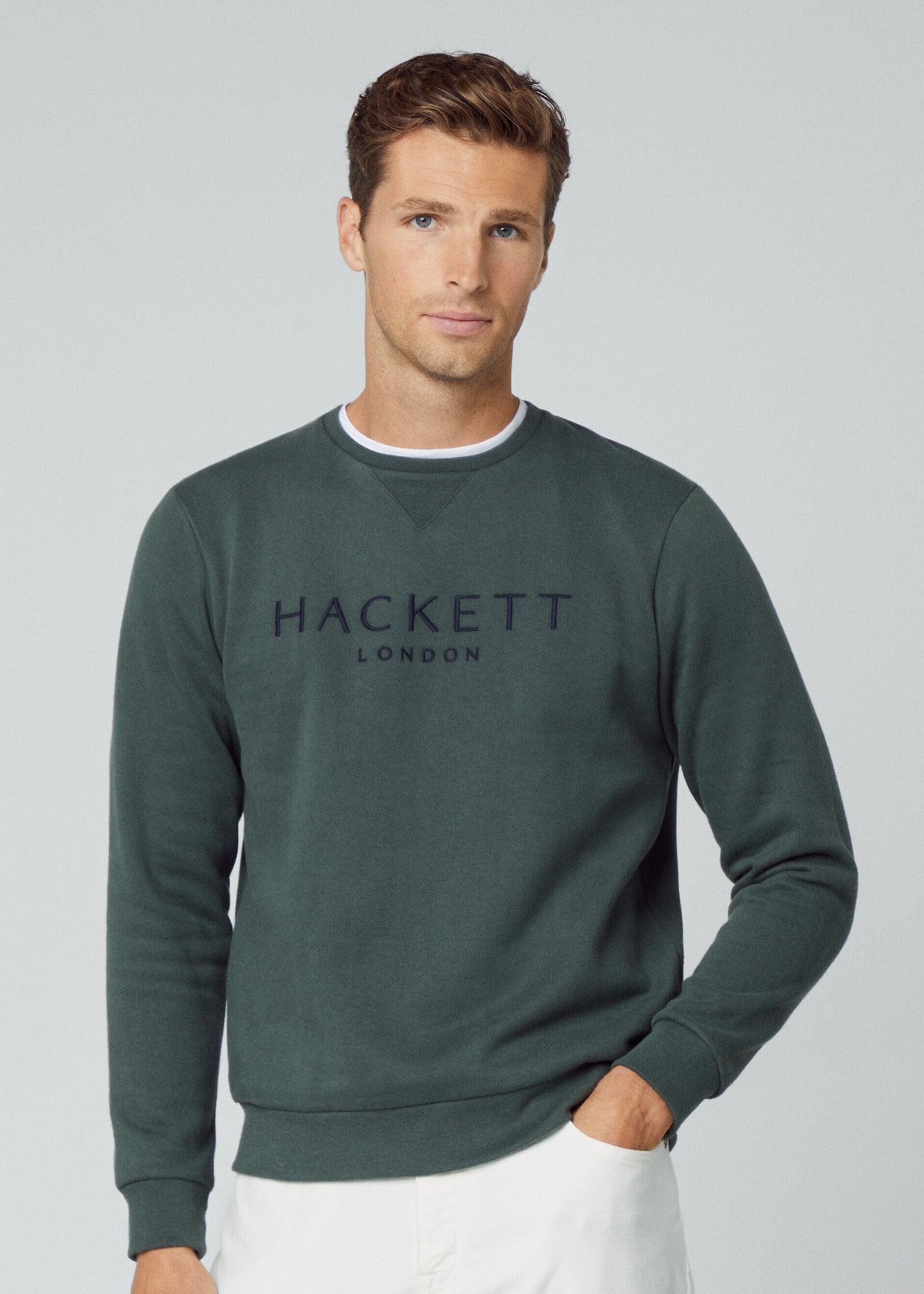 Hackett London Truien Heritage crew - dark green