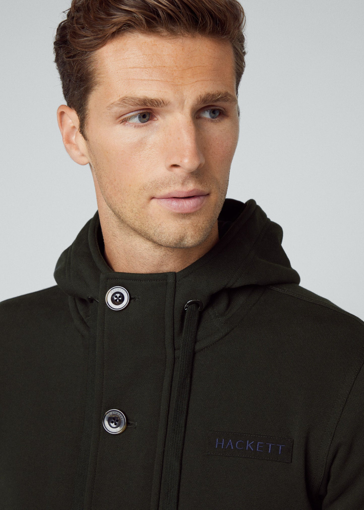 Hackett London Vesten Heritage hoody full zip - forest night