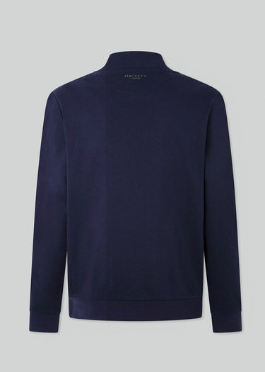 Hackett London Vesten Heritage tipped full zip - navy