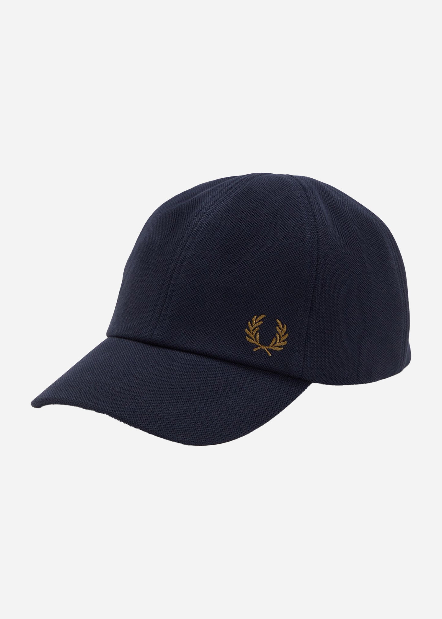 Fred Perry Petten Pique classic cap - navy dark caramel