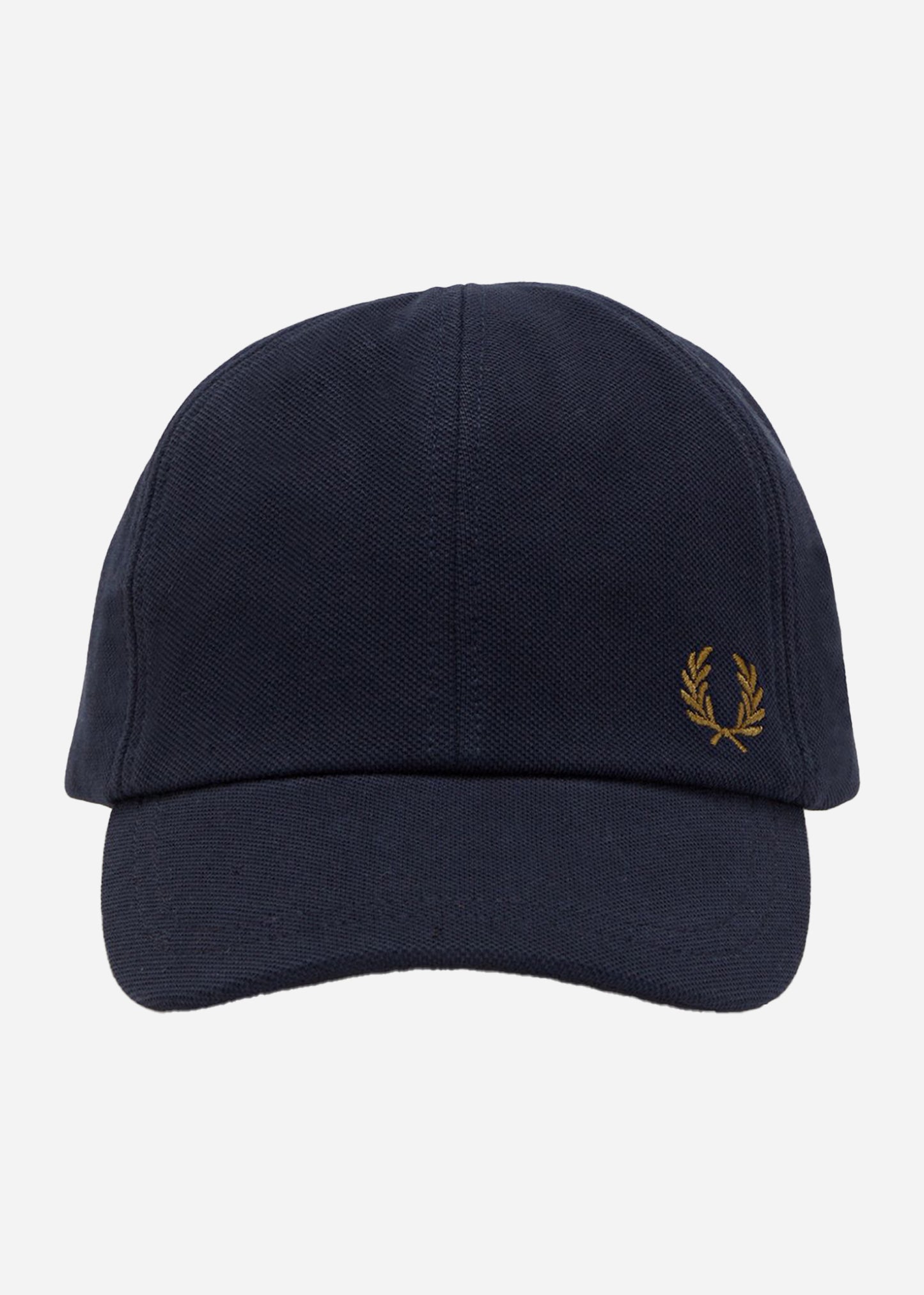 Fred Perry Petten Pique classic cap - navy dark caramel