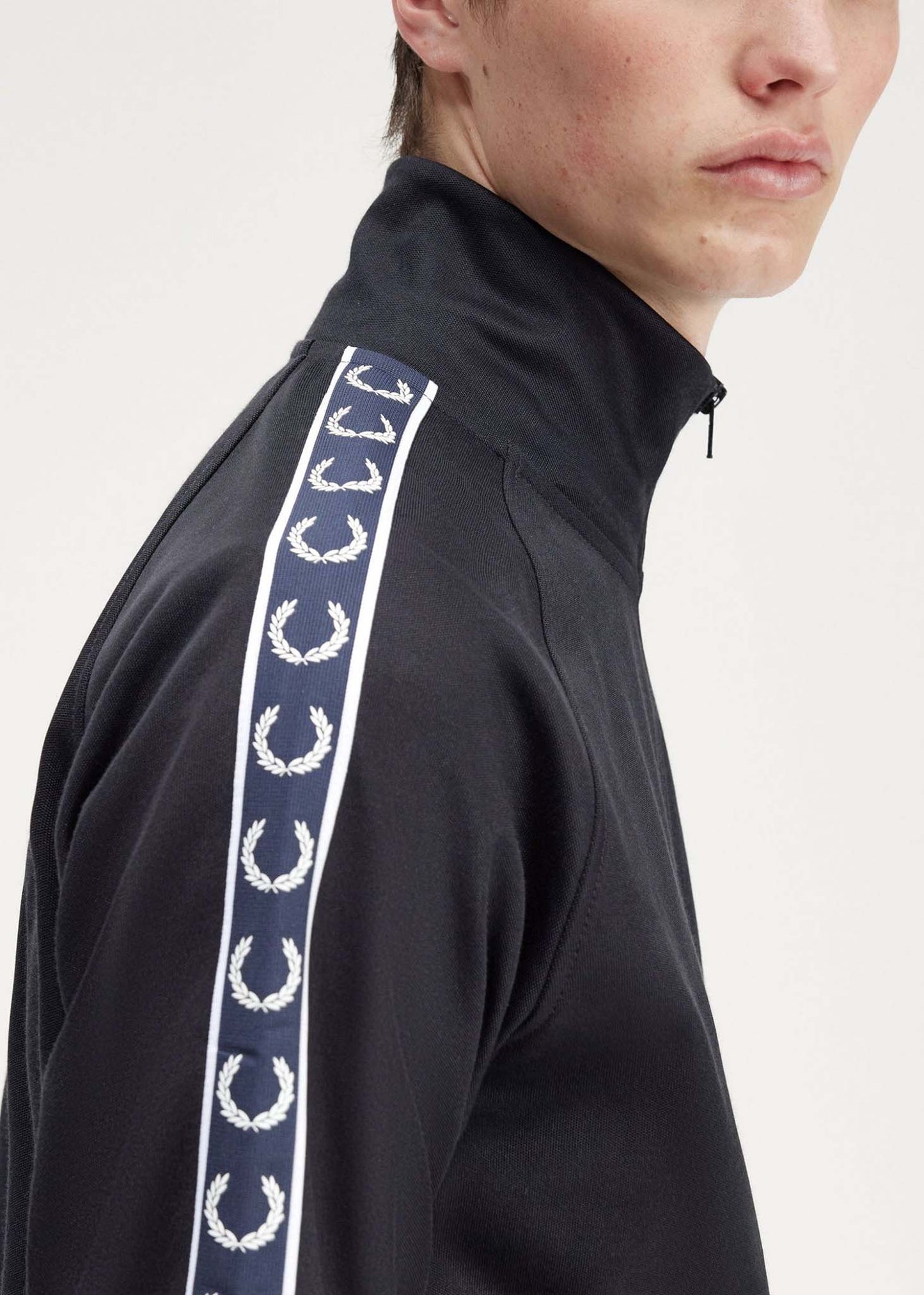 Fred Perry Vesten Contrast tape track jacket - navy navy