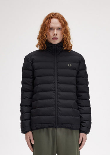 Fred Perry Jassen Hooded insulated jacket - black
