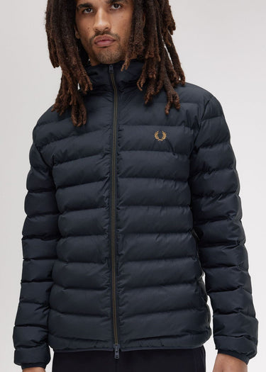 Fred Perry Jassen  Hooded insulated jacket - navy