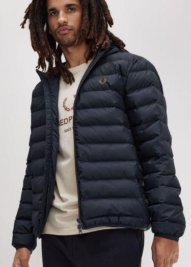 Fred Perry Jassen  Hooded insulated jacket - navy