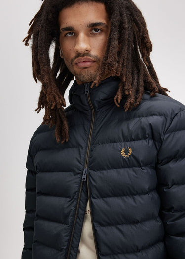 Fred Perry Jassen  Hooded insulated jacket - navy