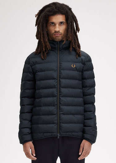 Fred Perry Jassen  Hooded insulated jacket - navy