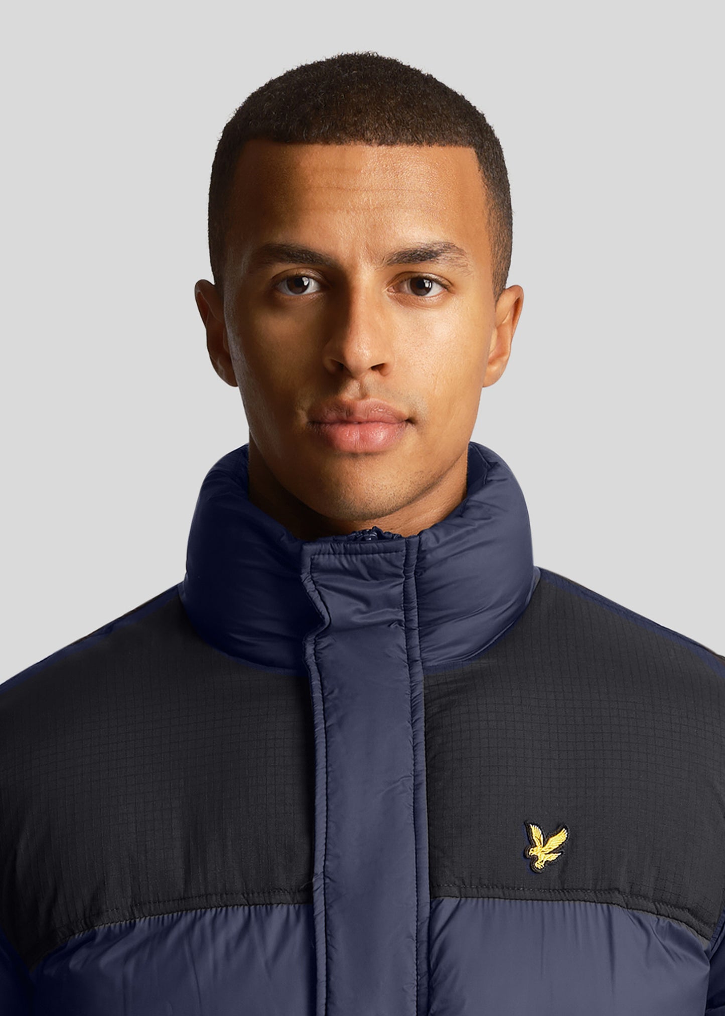 Lyle & Scott Jassen Longline wadded puffer - dark navy