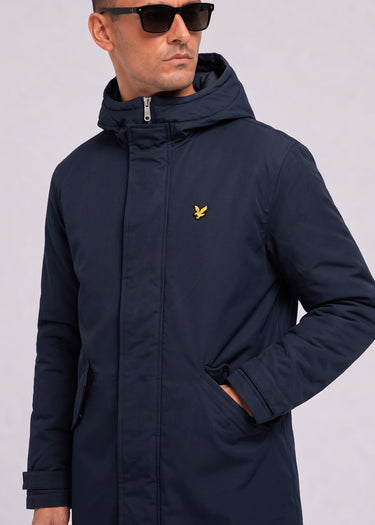 Lyle & Scott Jassen Padded fishtail parka - dark navy