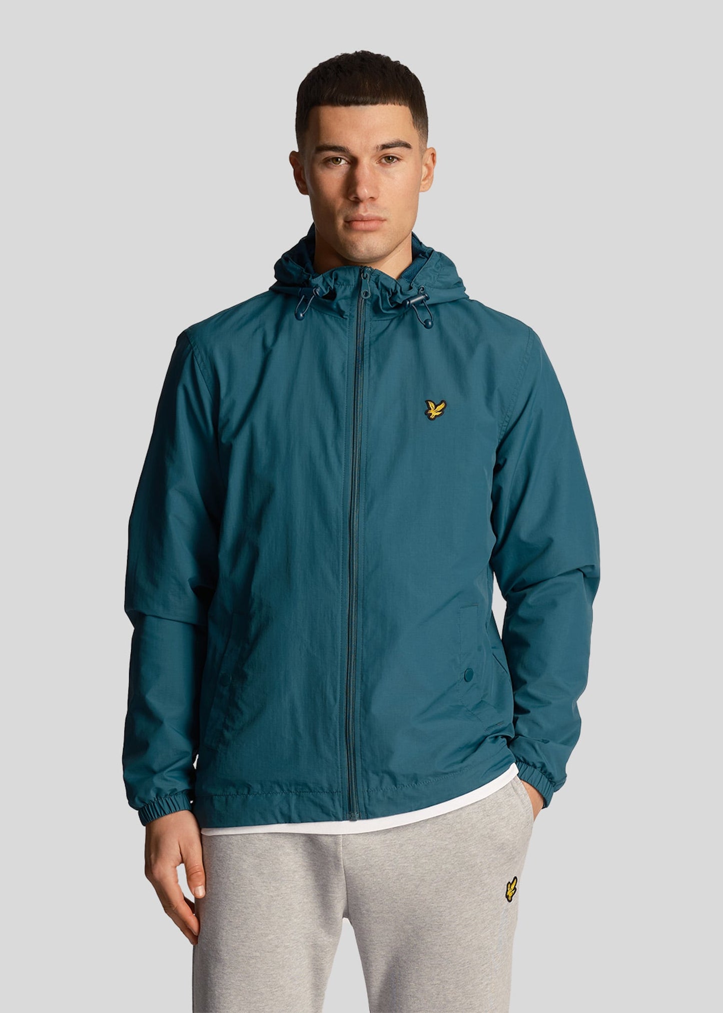 Lyle & Scott Jassen Zip through hooded jacket - malachite green