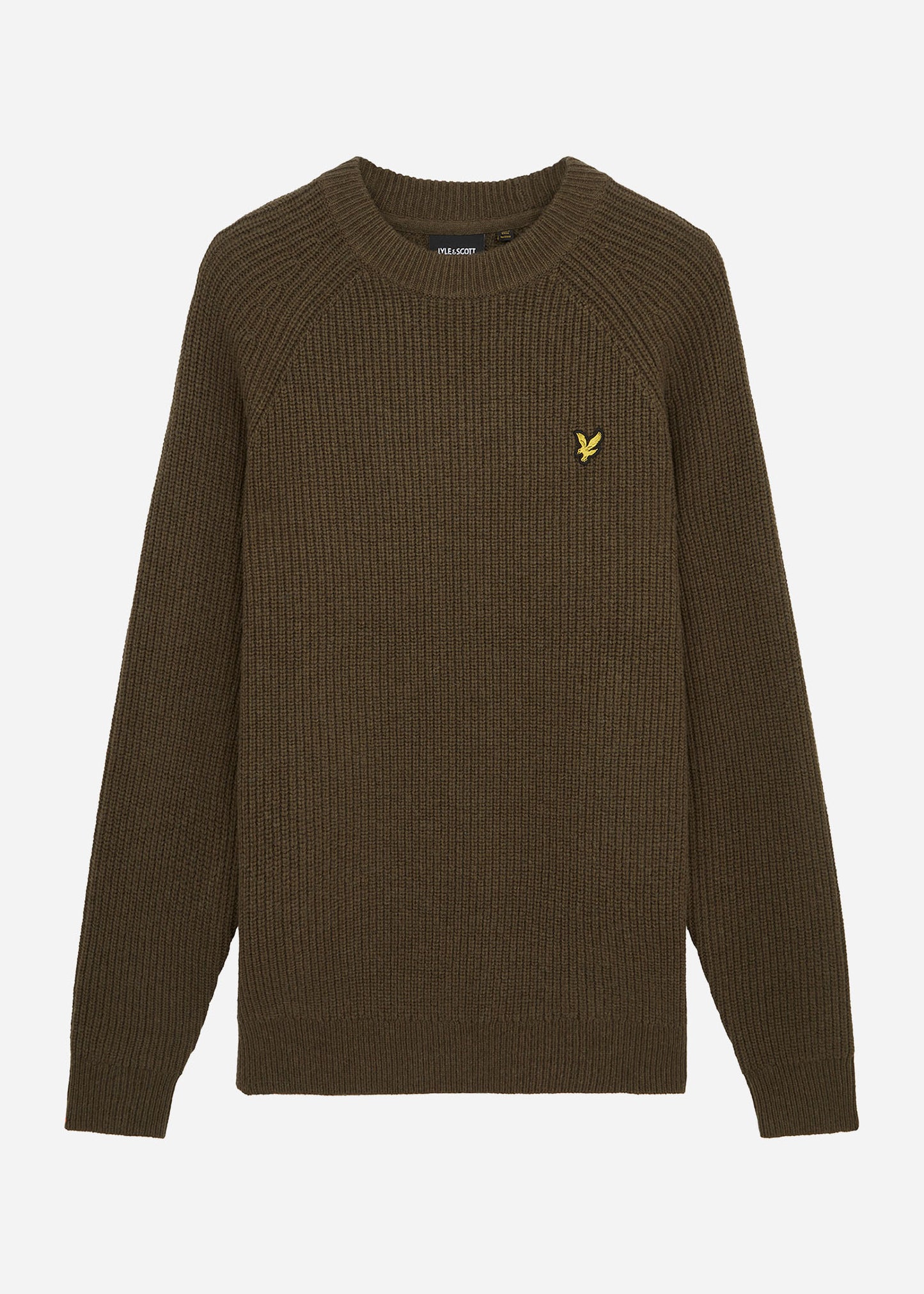 Lyle & Scott Truien Shaker stitch mock neck - olive