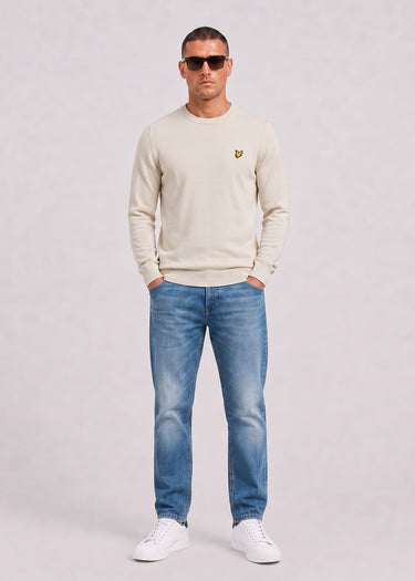 Lyle & Scott Truien Cotton merino crew neck jumper - cove