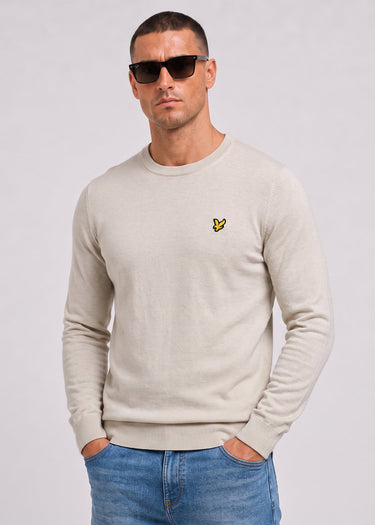 Lyle & Scott Truien Cotton merino crew neck jumper - cove