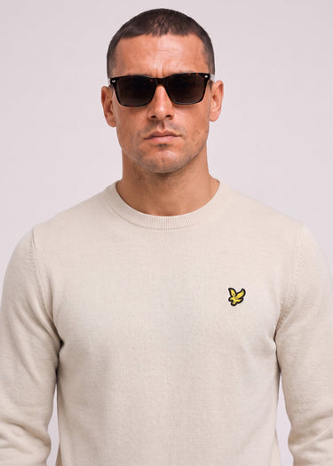 Lyle & Scott Truien Cotton merino crew neck jumper - cove