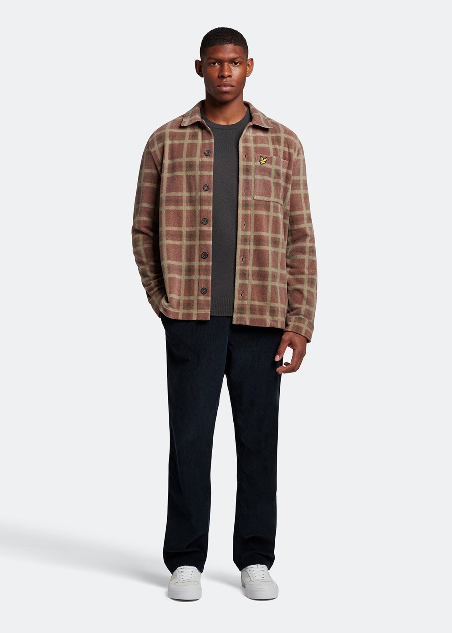 Lyle & Scott Truien Cotton merino crew jumper - gunmetal