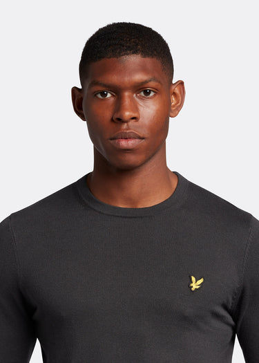 Lyle & Scott Truien  Cotton merino crew jumper - gunmetal