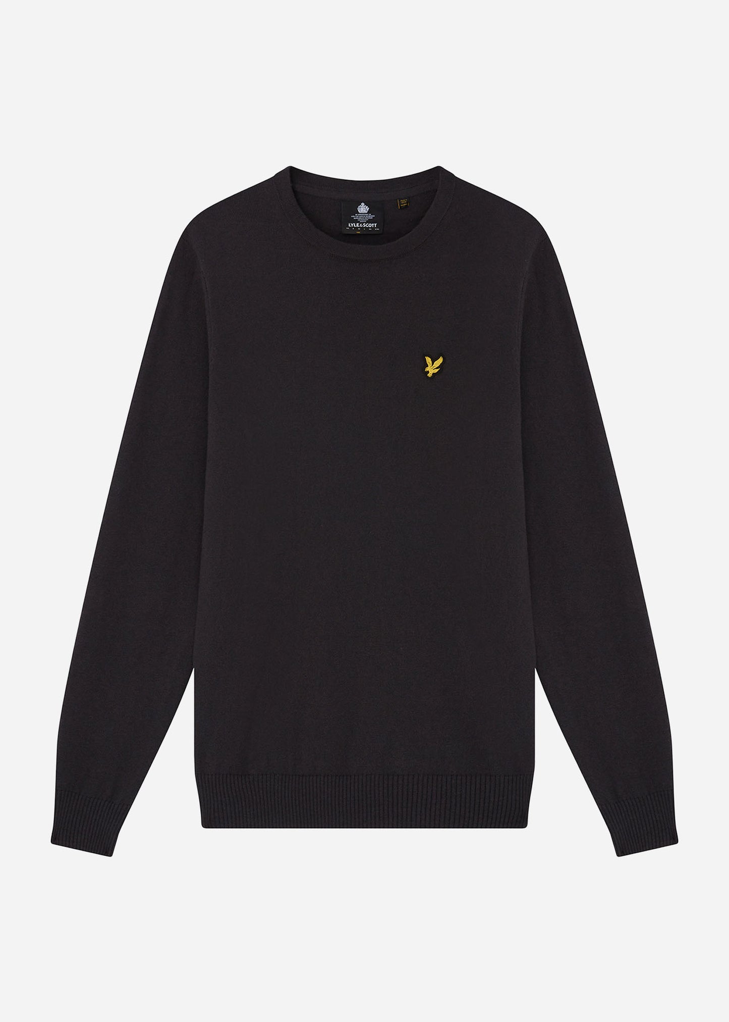 Lyle & Scott Truien Cotton merino crew jumper - gunmetal