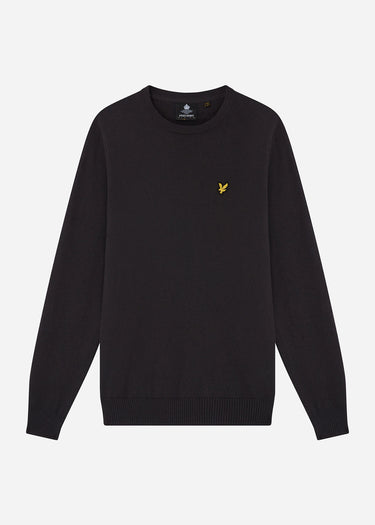 Lyle & Scott Truien  Cotton merino crew jumper - gunmetal