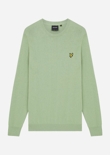 Lyle & Scott Truien Cotton merino crew jumper - glencoe green