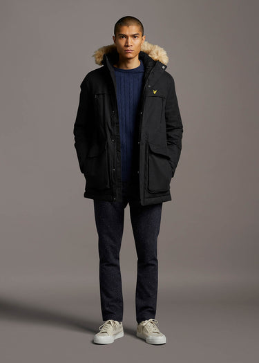 Lyle & Scott Truien Cable jumper - dark navy marl