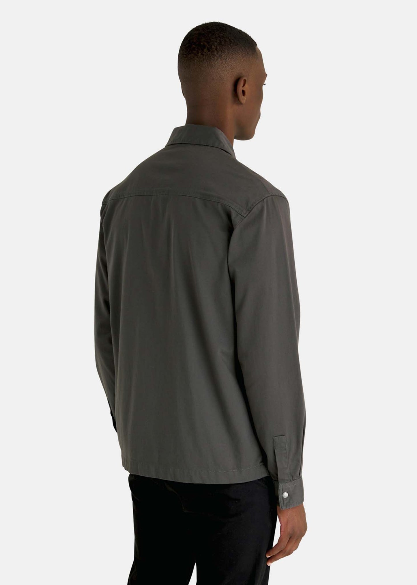 Lyle & Scott Overshirts Cotton twill overshirt - gunmetal