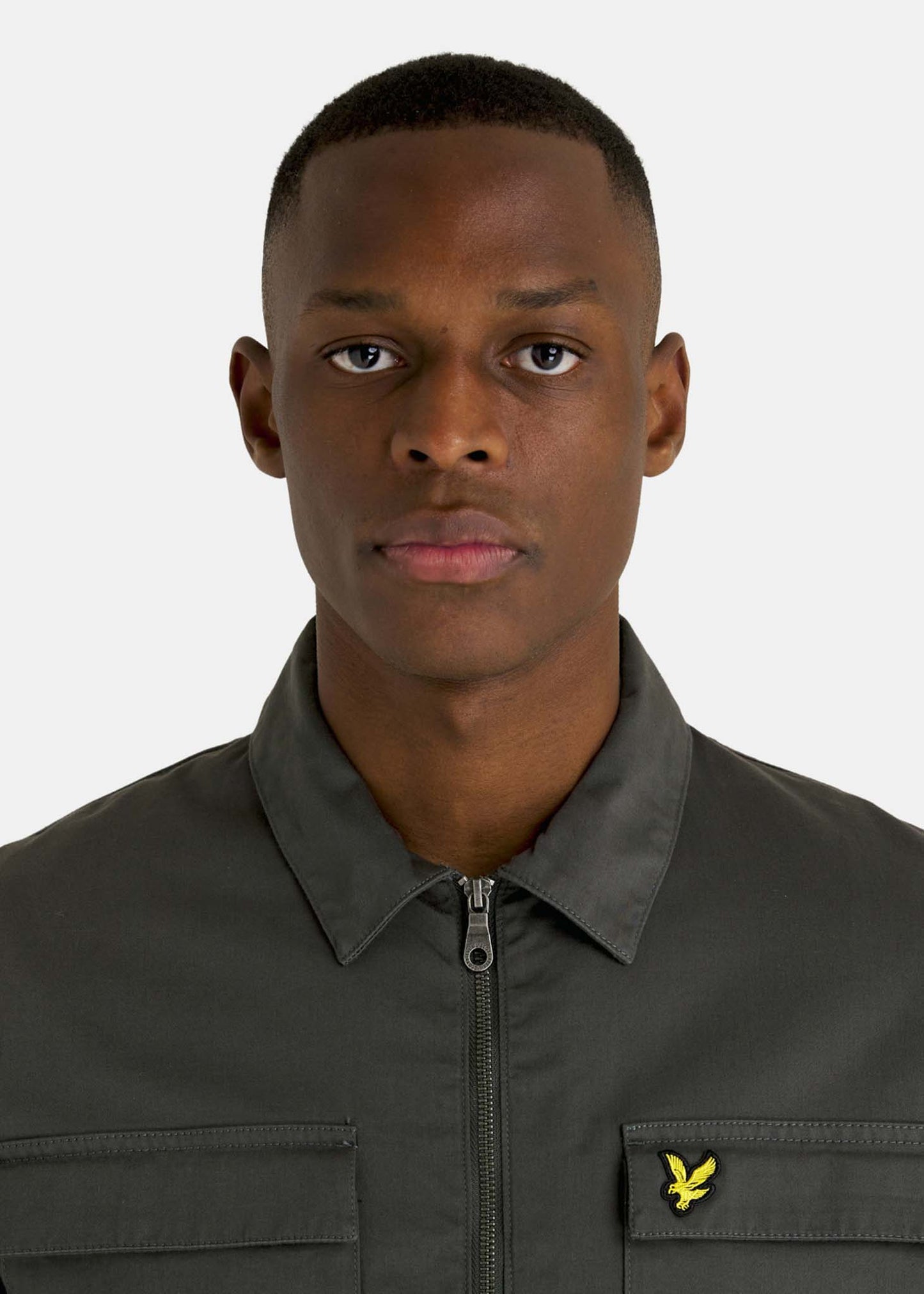 Lyle & Scott Overshirts Cotton twill overshirt - gunmetal