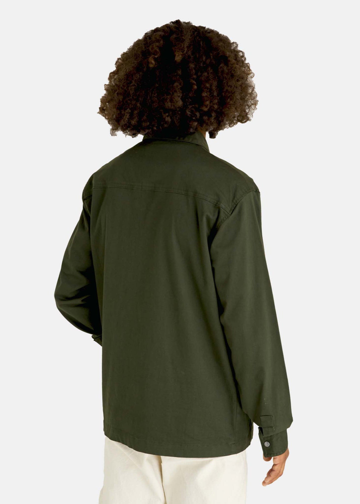 Lyle & Scott Overshirts Cotton twill overshirt - mountain moss