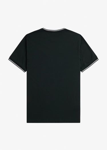 Fred Perry T-shirts Twin tipped t-shirt - night green snow white
