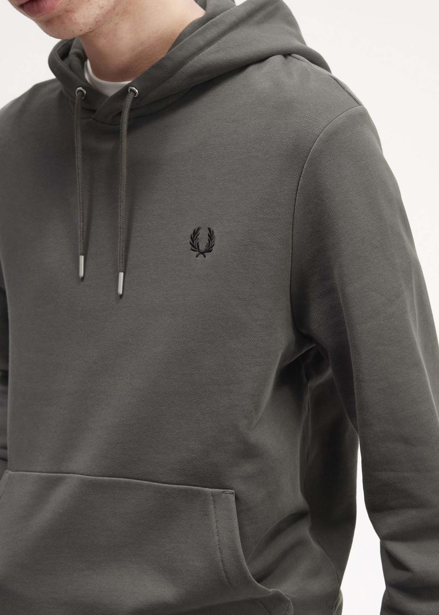 Fred Perry Hoodies Tipped hooded sweatshirt - field green