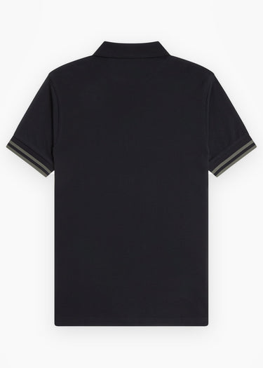 Fred Perry Polo's Bold tipped polo shirt - black