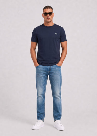 Fred Perry T-shirts Ringer t-shirt - dark airforce
