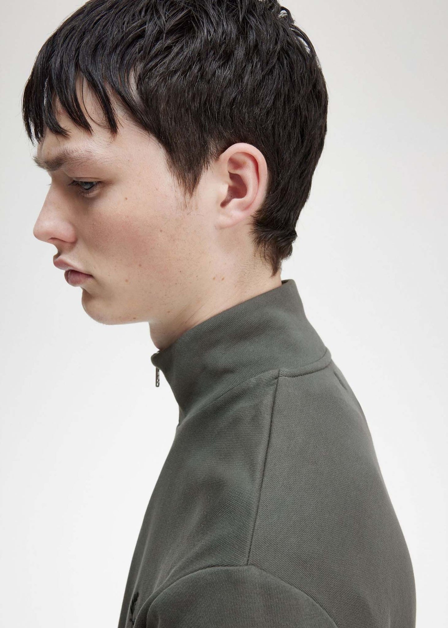 Fred Perry Truien Half zip sweatshirt - field green