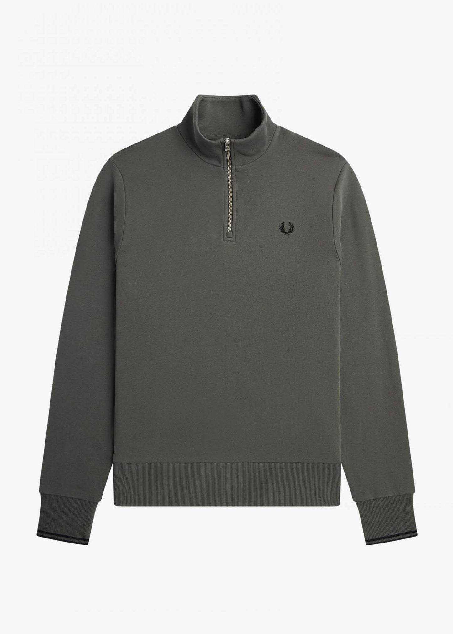 Fred Perry Truien Half zip sweatshirt - field green