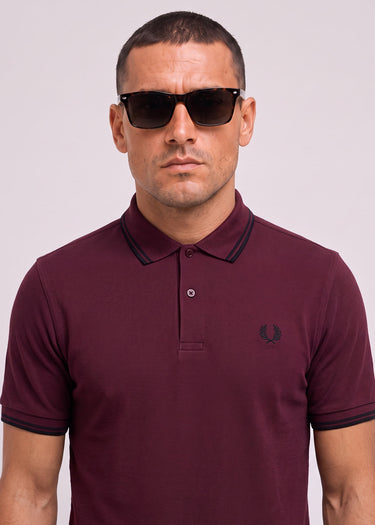 Fred Perry Polo's Twin tipped polo - plum black