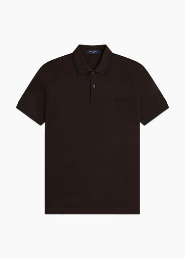 Fred Perry Polo's Twin tipped polo - rich brown black