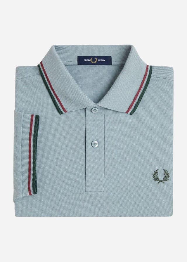 Fred Perry Polo's Twin tipped fred perry shirt - stockport blue oxblood grassroots