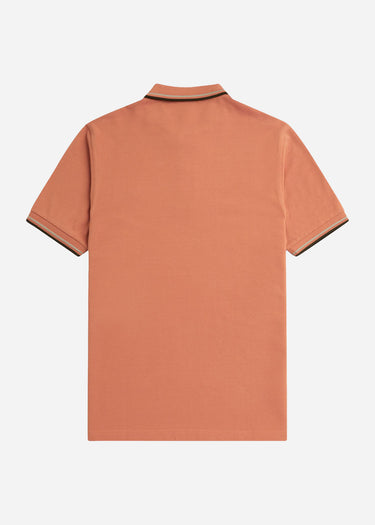 Fred Perry Polo's Twin tipped Fred Perry shirt - light rust warm green