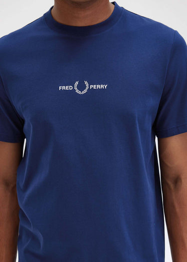 Fred Perry T-shirts Embroidered t-shirt - french navy