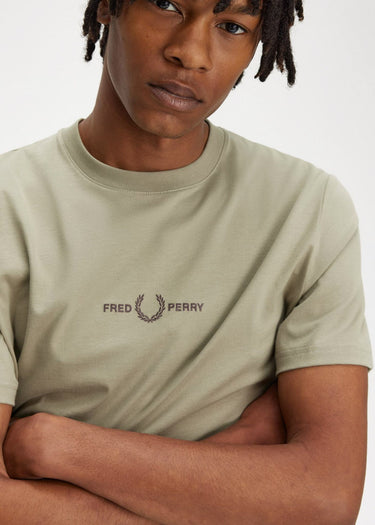 Fred Perry T-shirts  Embroidered t-shirt - warm grey