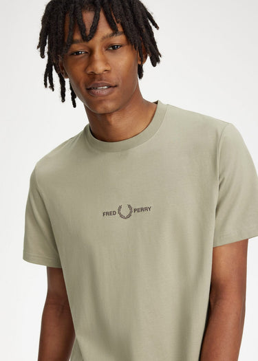 Fred Perry T-shirts  Embroidered t-shirt - warm grey