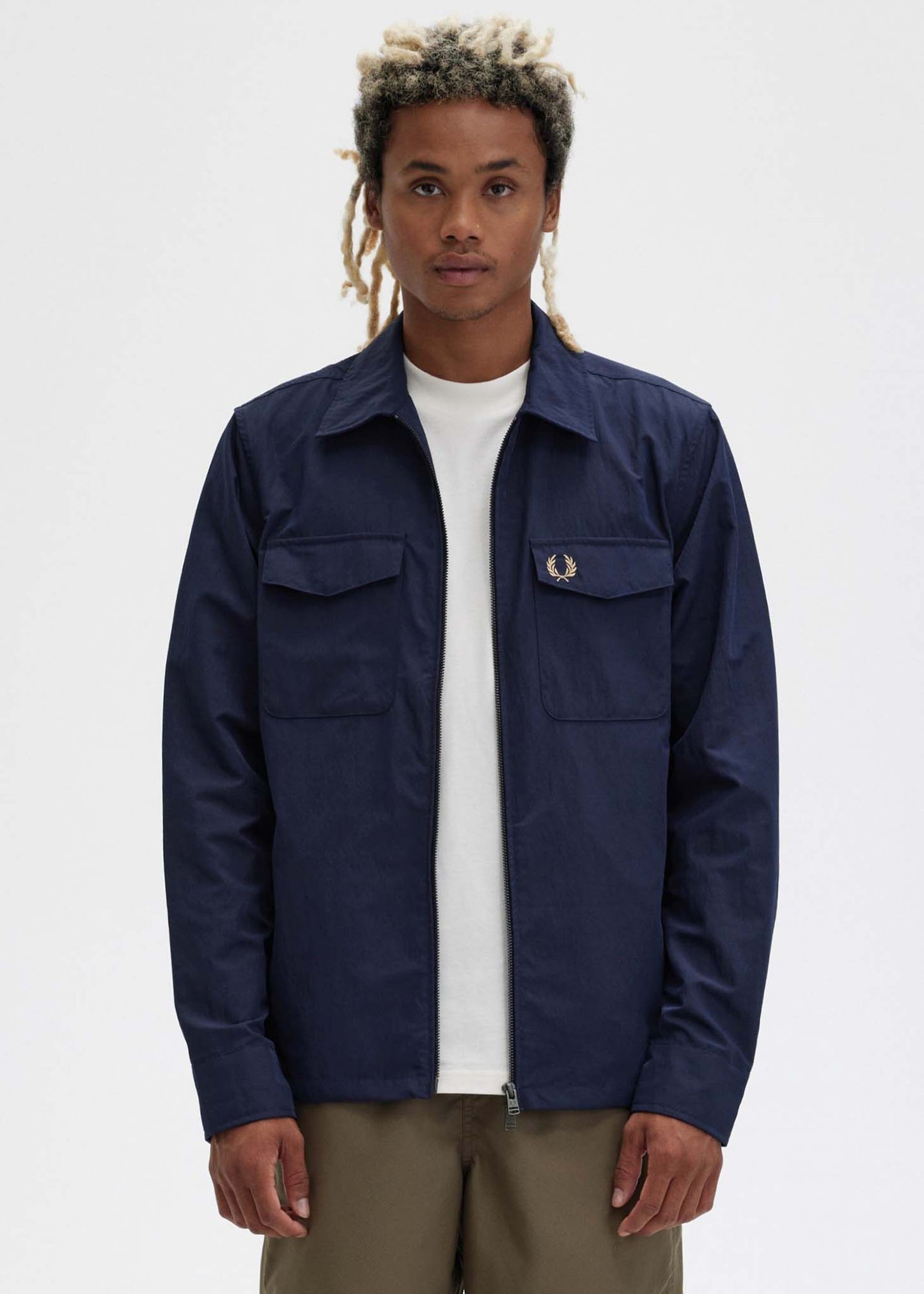 Fred Perry Overshirts A Zip overshirt - navy