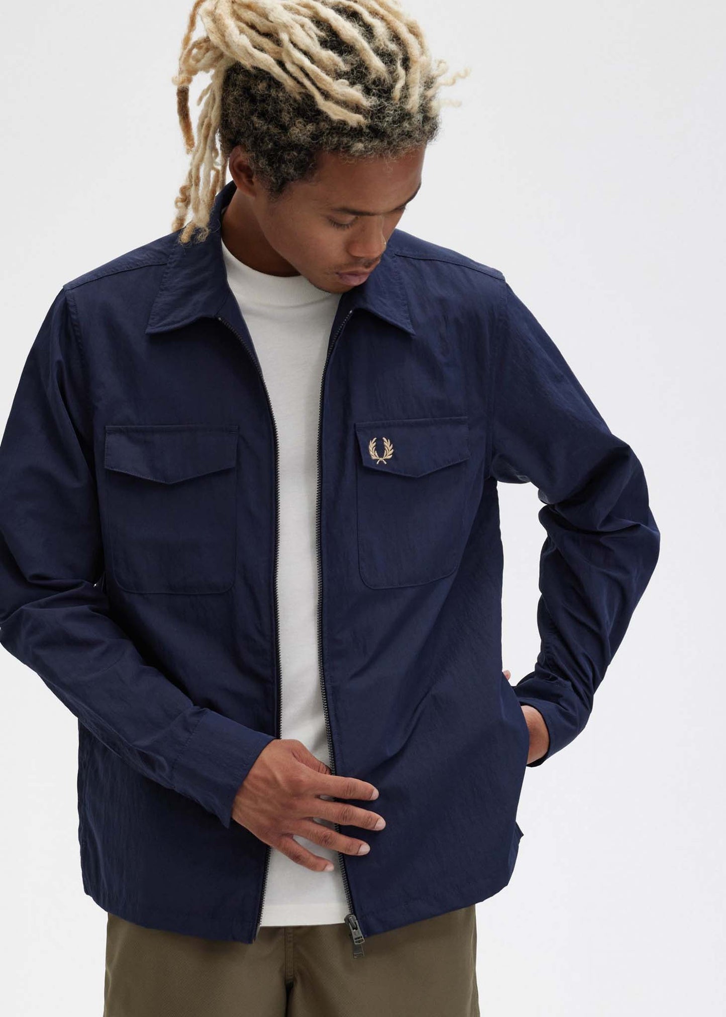 Fred Perry Overshirts A Zip overshirt - navy